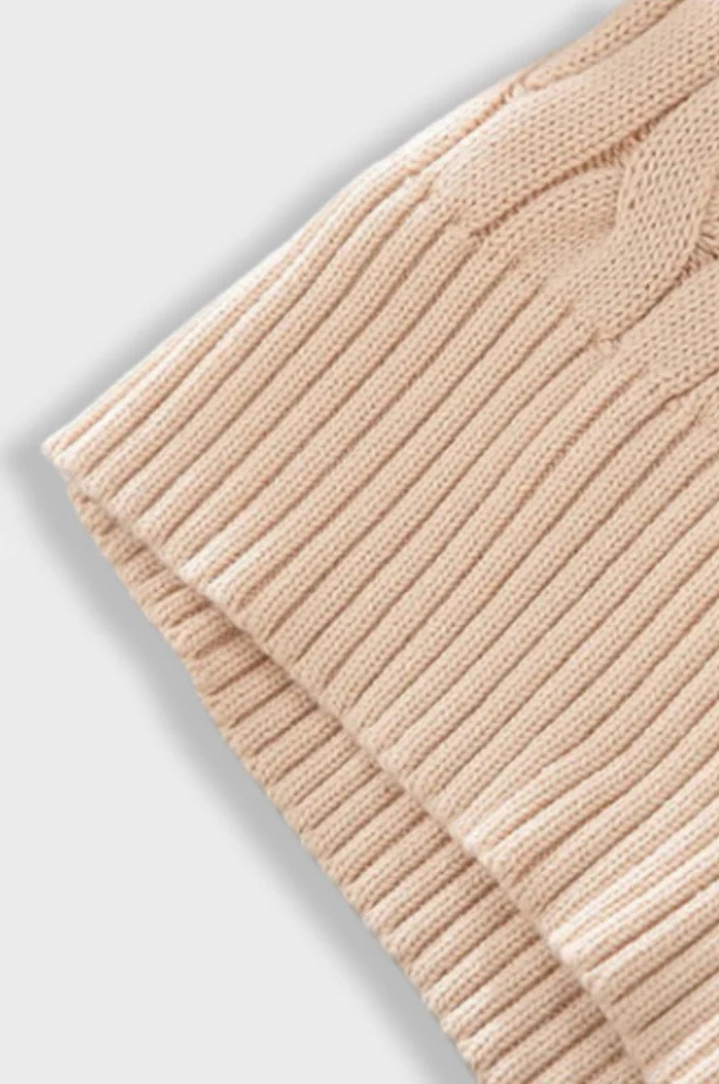 Gestepptes Reißverschluss-Strickpullover