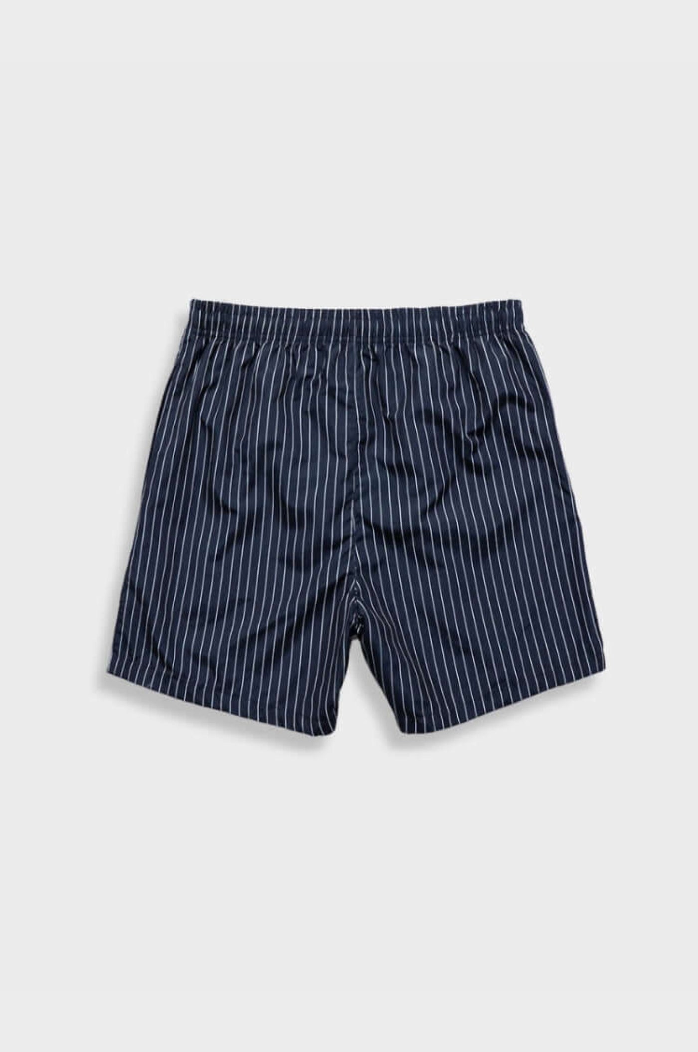 Blau-weiß gestreifte Badehose