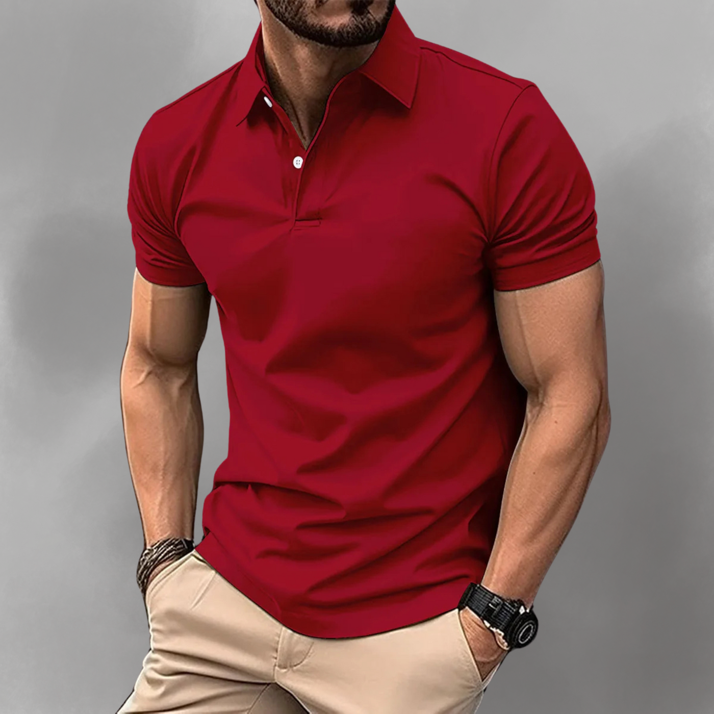 Zeitlosen Herren-Poloshirt (2 + 1 Gratis)
