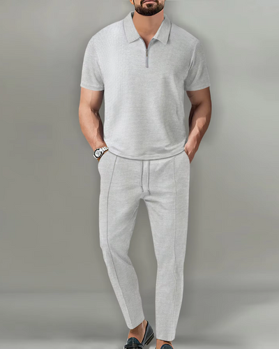 2 Stück Zip Polo Set