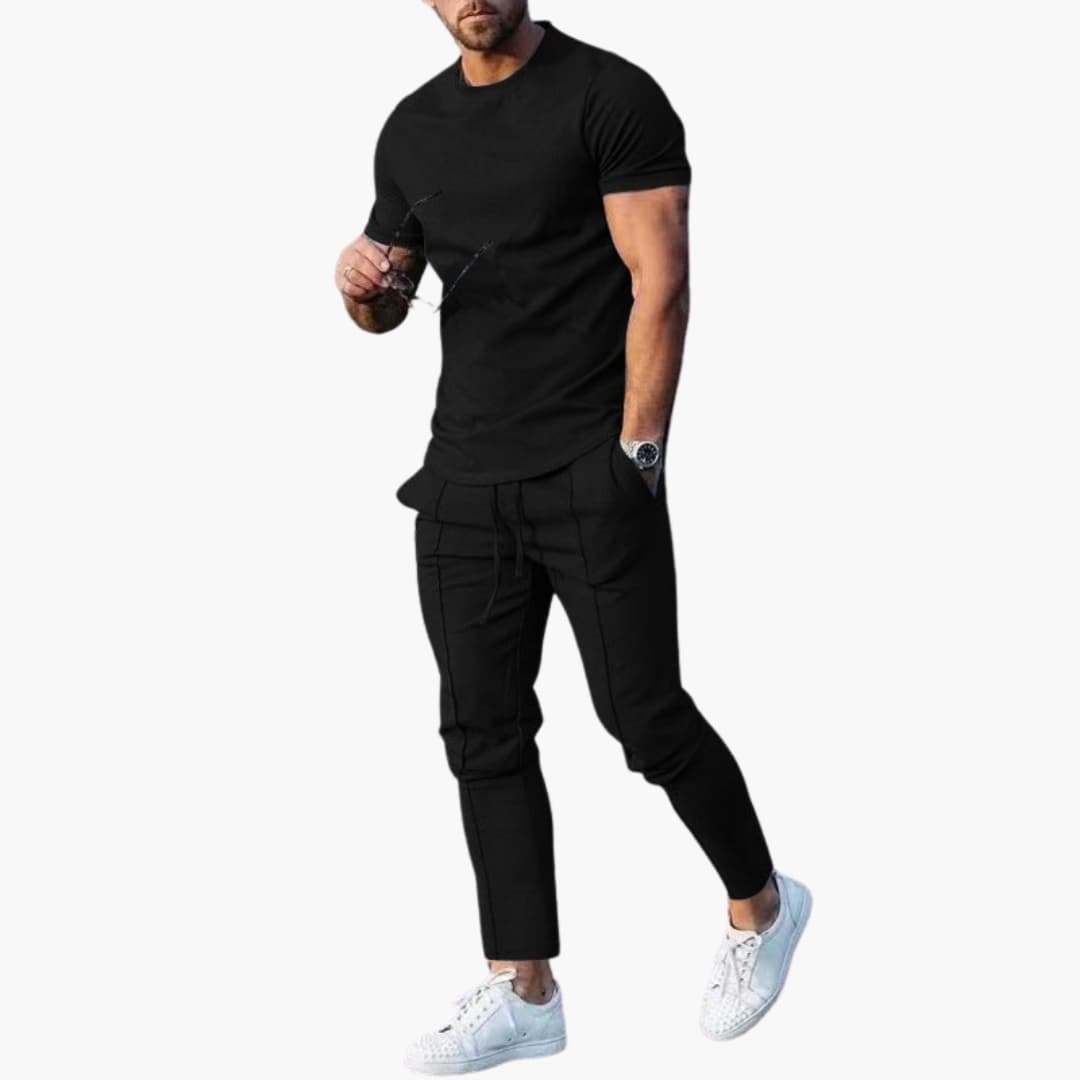 2-teiliges Set mit langer Hose und Hemd