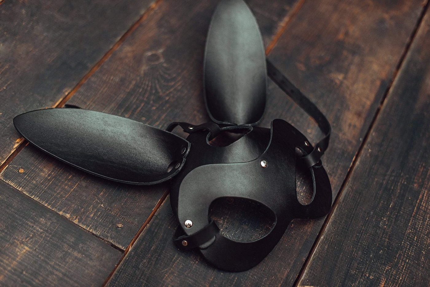 Leder Bunny Maske