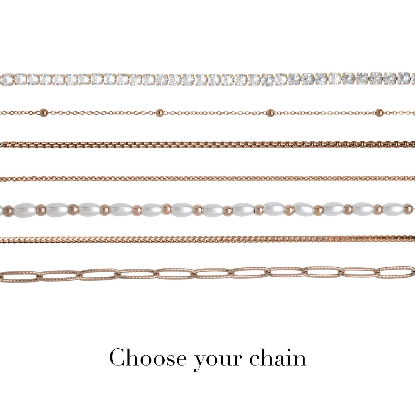 Mini Signature Name Bracelet (Rose Gold)