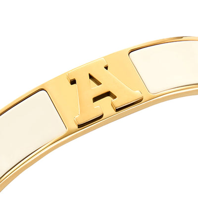 Icon Initial Bangle (Gold)