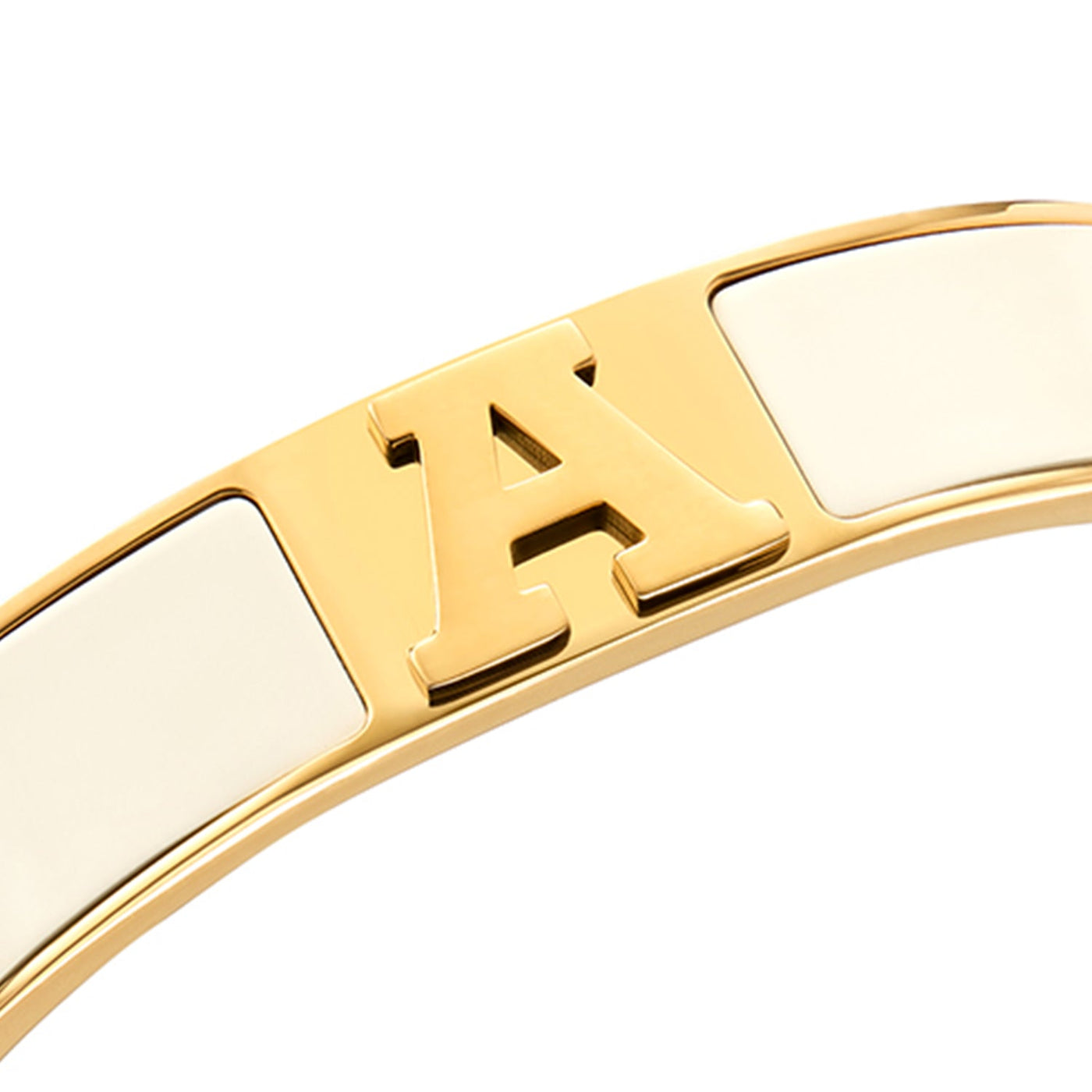 Icon Initial Bangle (Gold)