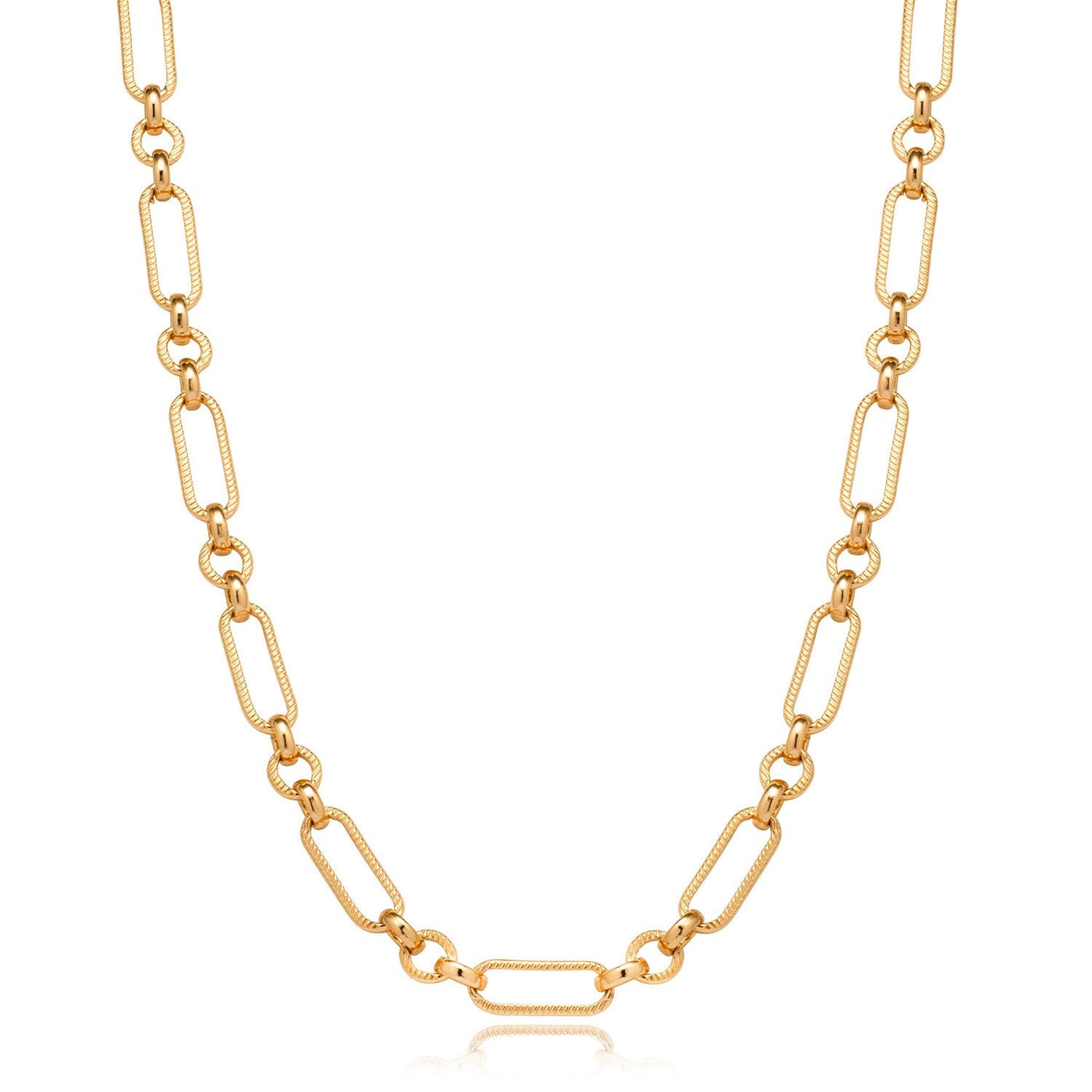Figaro Chain Necklace (Gold)