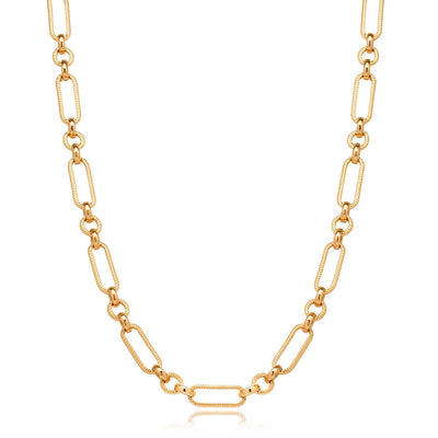 Figaro Chain Necklace (Gold)