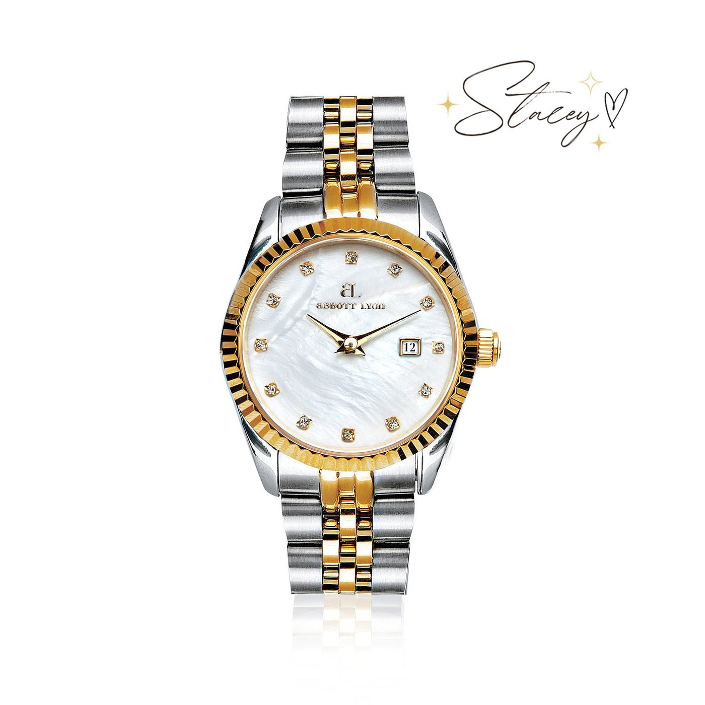 Mini Two Tone Pearl Link Belgravia 30 Watch