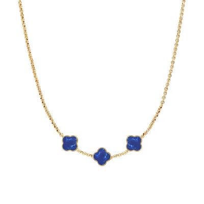 Clover Custom Name Necklace (Gold)