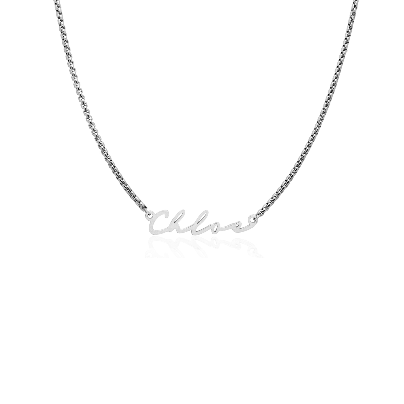 Signature Name Necklace (Silver)