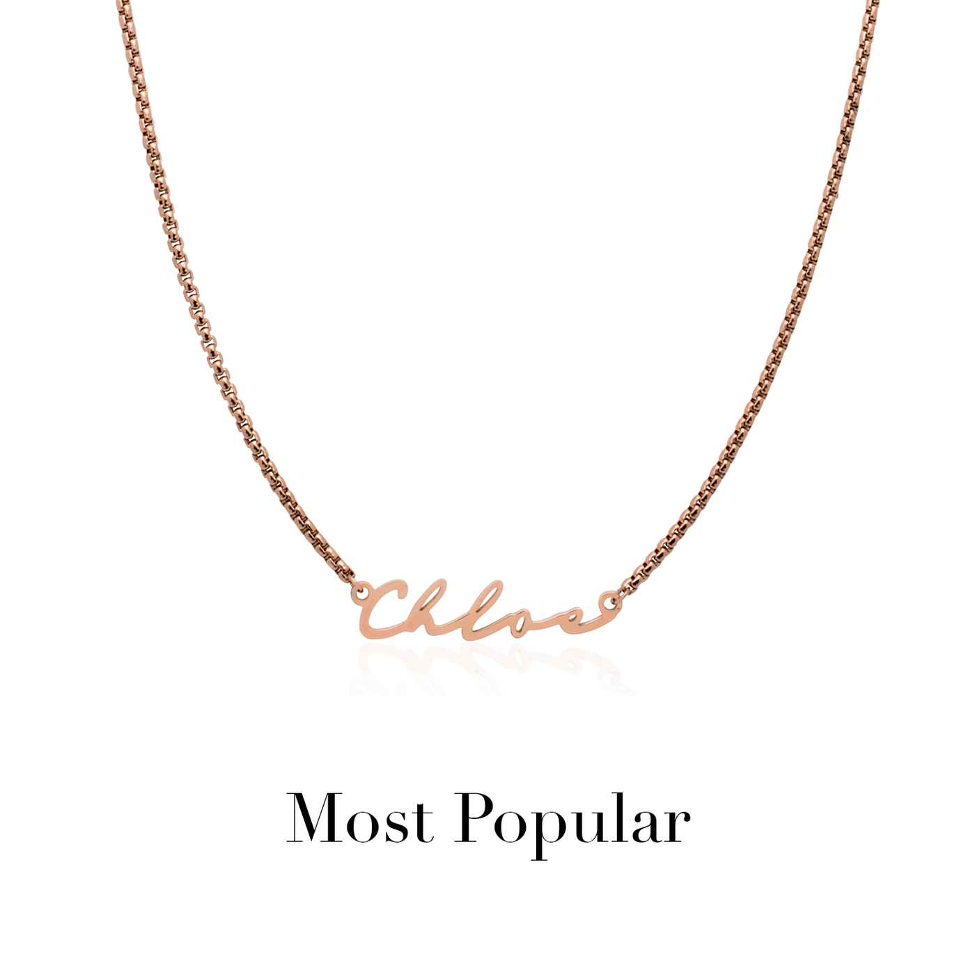 Signature Name Necklace (Rose Gold)