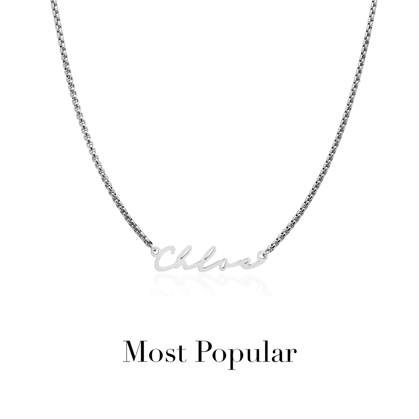 Signature Name Necklace (Silver)