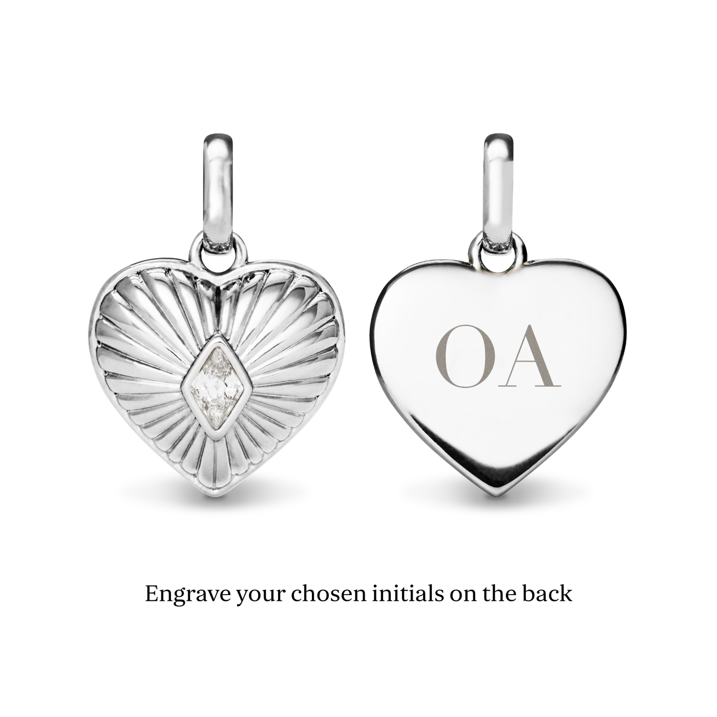 Entwine Heart Necklace (Silver)