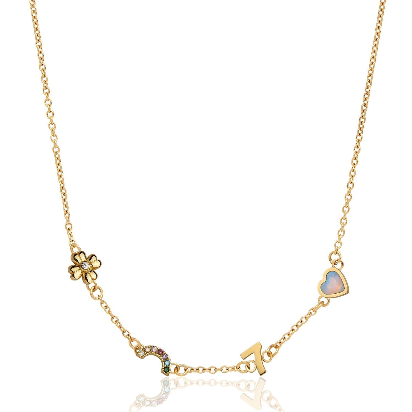 Made Mine Charm Necklace (Gold)