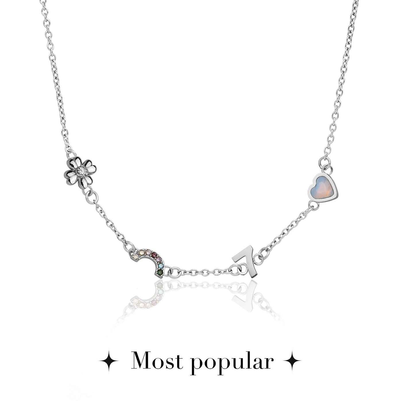 Made Mine Charm Necklace (Silver)