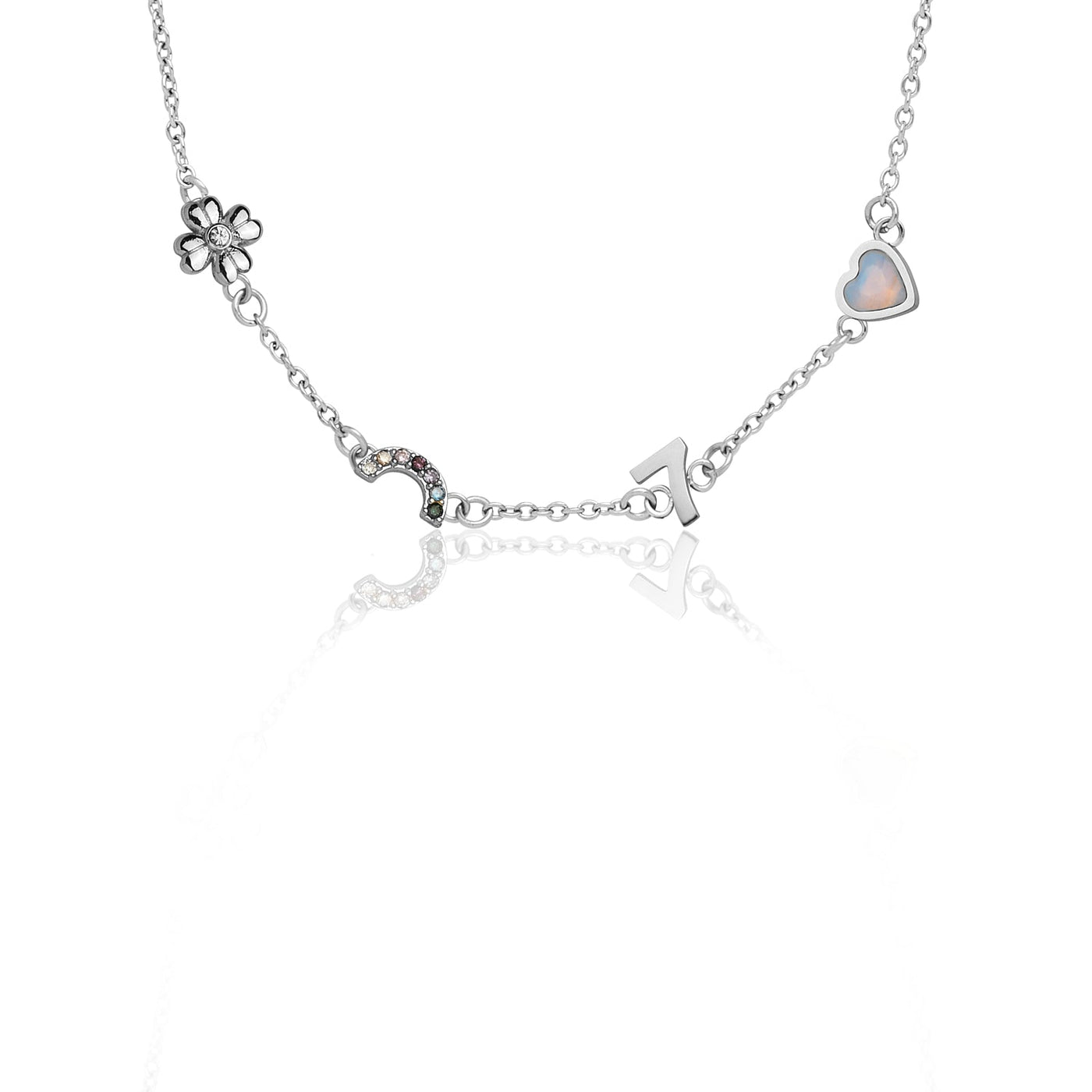 Made Mine Charm Necklace (Silver)