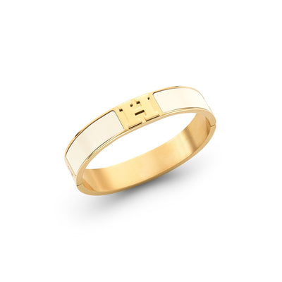 Icon Initial Bangle (Gold)