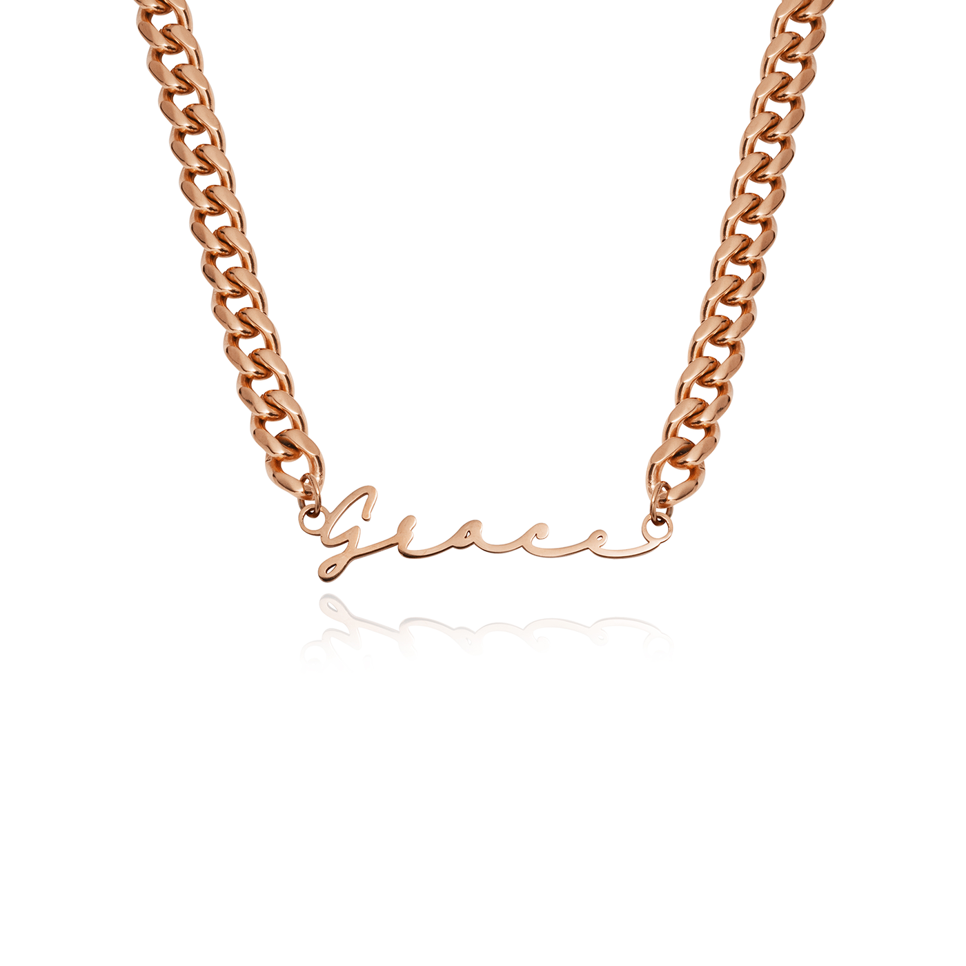 Signature Name Necklace (Rose Gold)