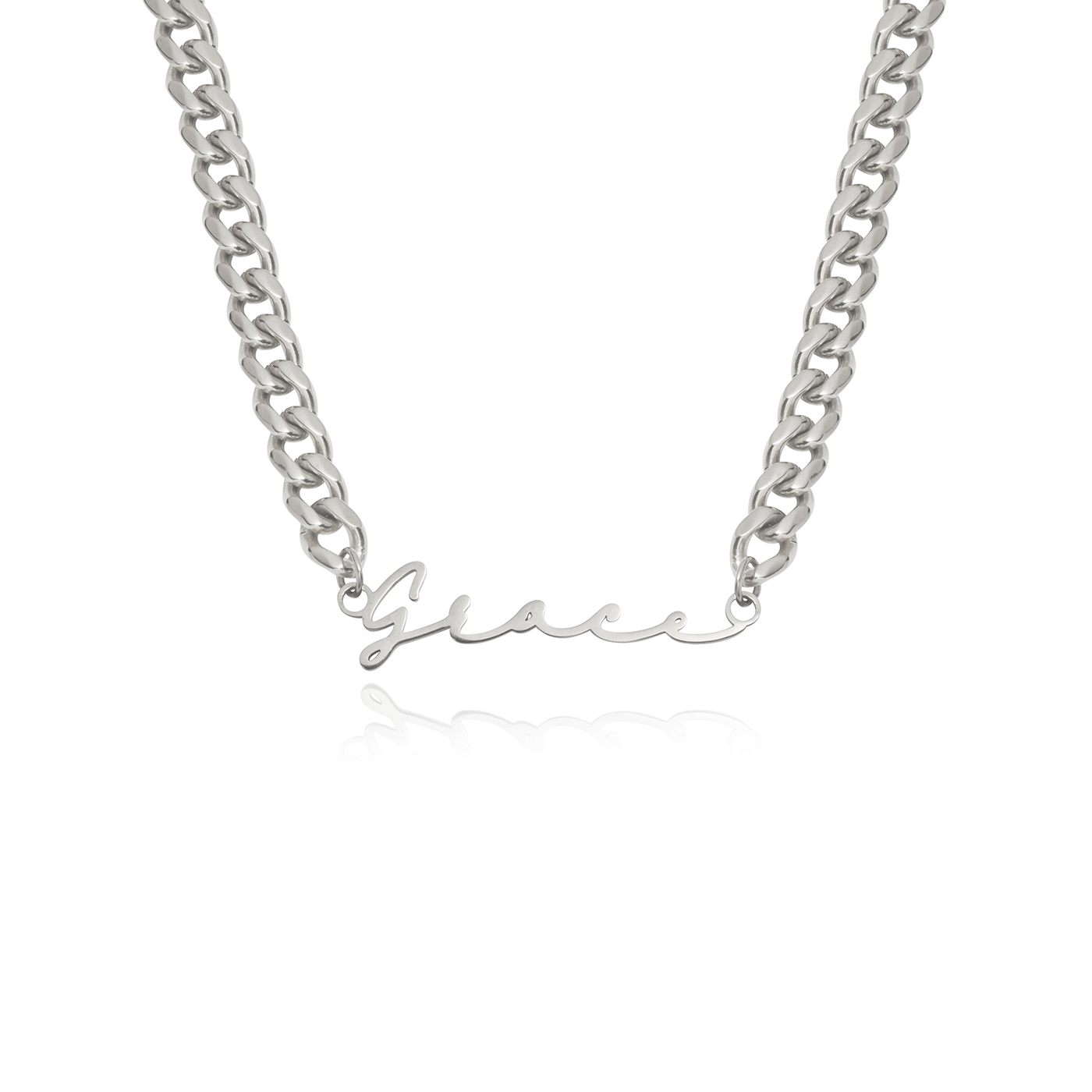Signature Name Necklace (Silver)
