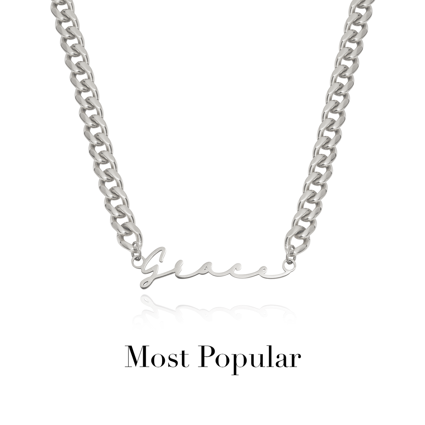 Signature Name Necklace (Silver)