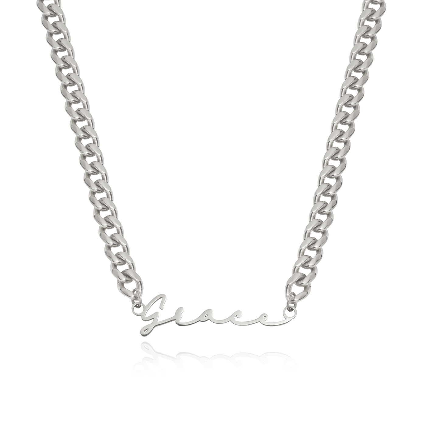 Signature Name Necklace (Silver)