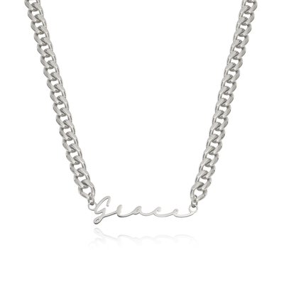 Signature Name Necklace (Silver)