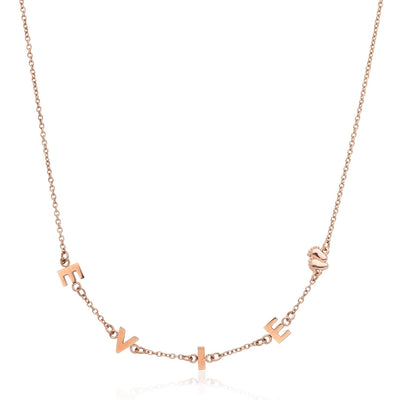 Made Mine Name Necklace (Rose Gold)