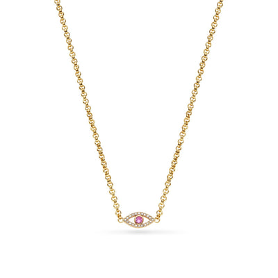 Custom Evil Eye Necklace (Gold)
