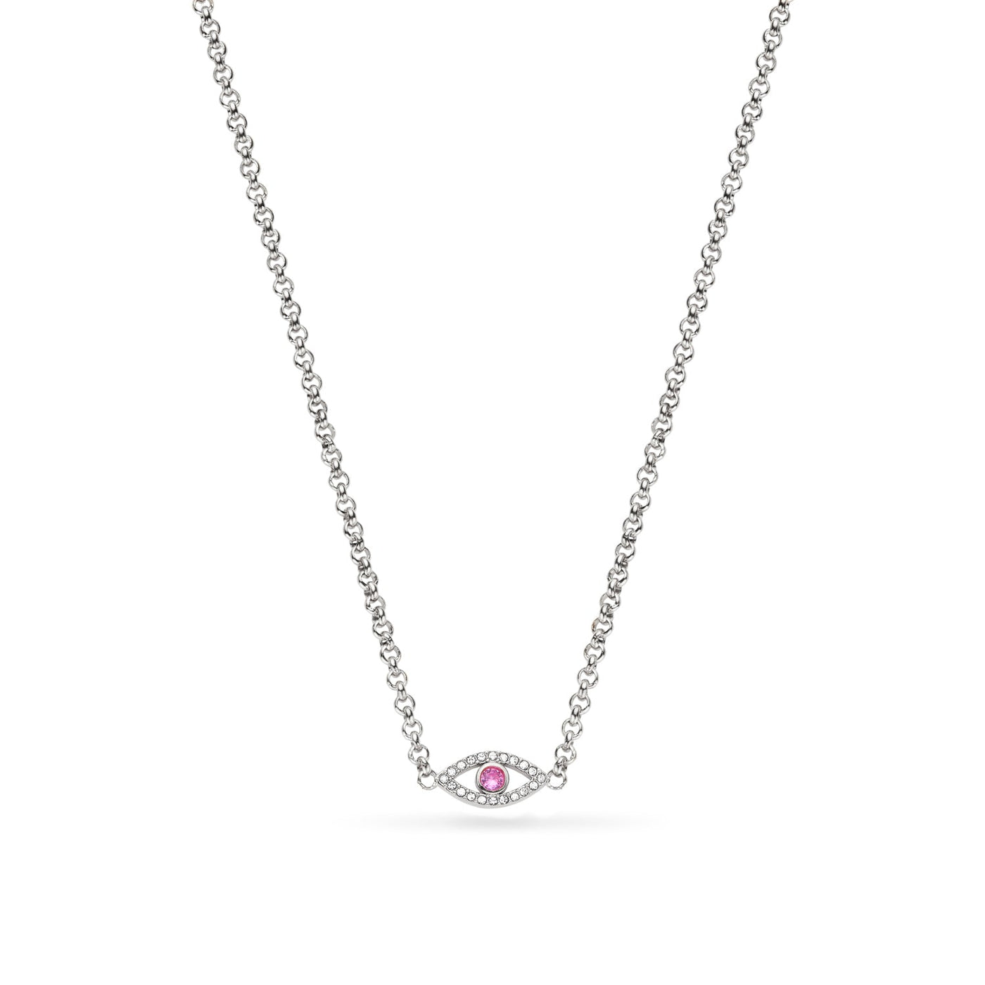 Custom Evil Eye Necklace (Silver)
