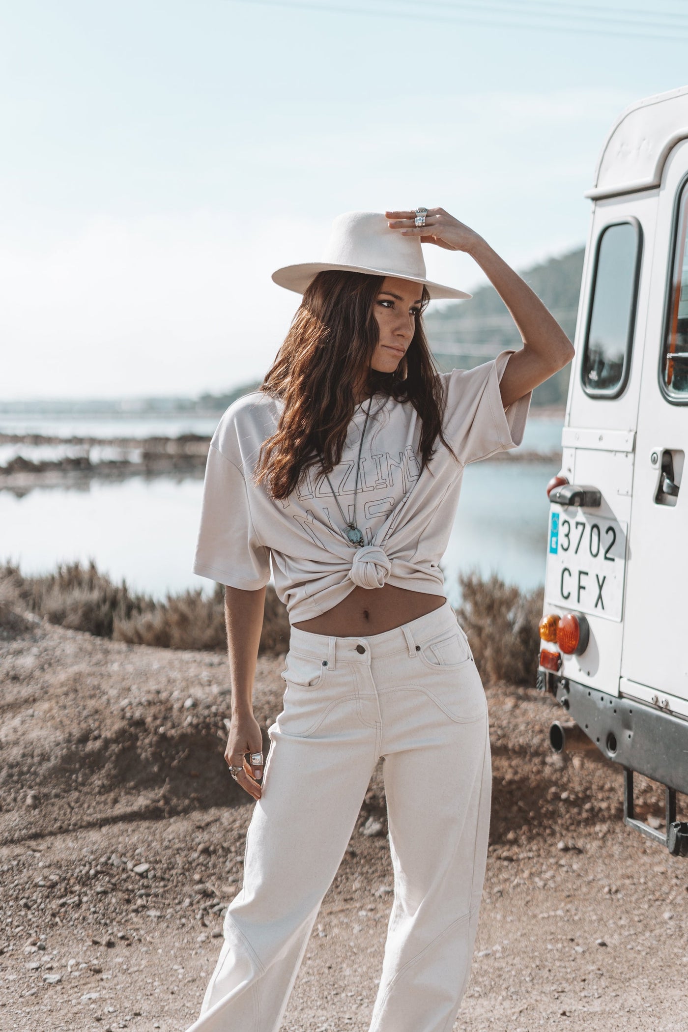 The Muse Neutrale Jeans Hellbeige