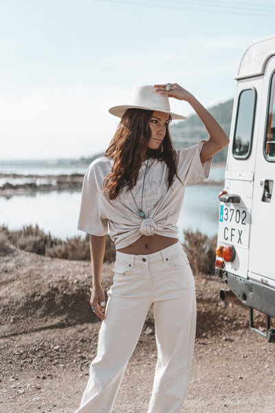 The Muse Neutrale Jeans Hellbeige