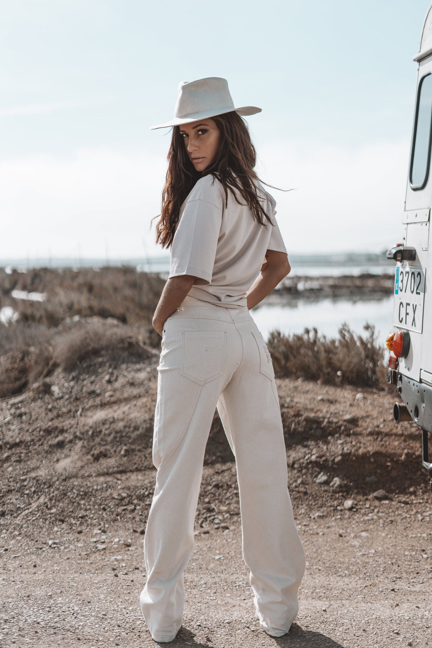 The Muse Neutrale Jeans Hellbeige