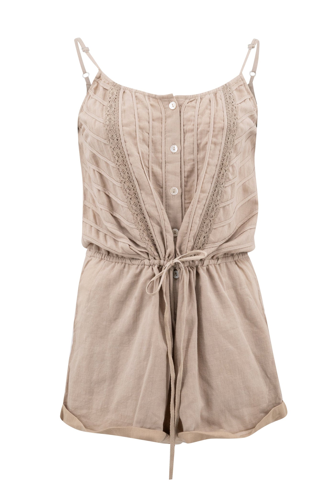 Playsuit Pepita Taupe