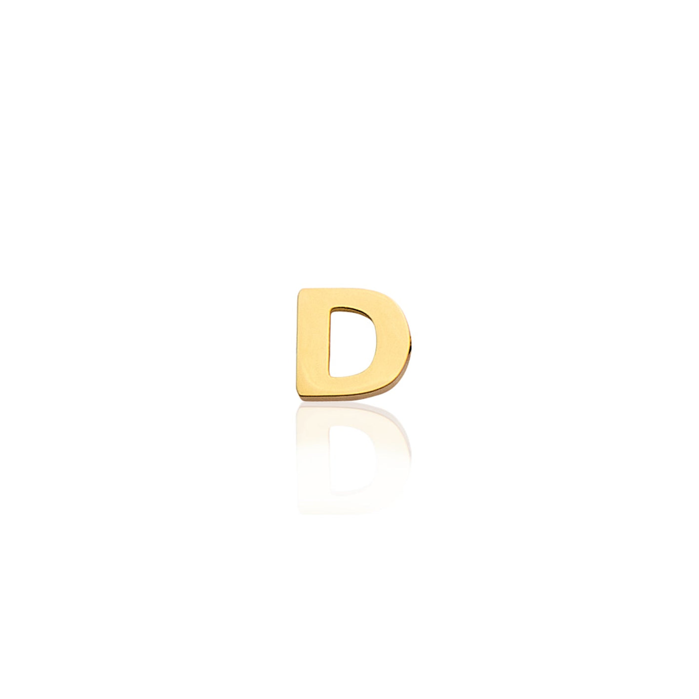 Mini Letter Sphere Chain Necklace (Gold)