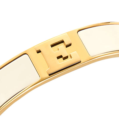 Icon Initial Bangle (Gold)