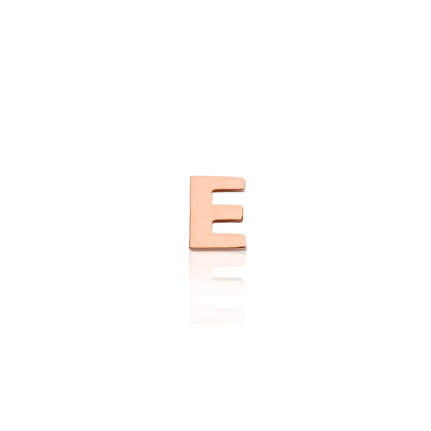Mini Letter Sphere Chain Necklace (Rose Gold)