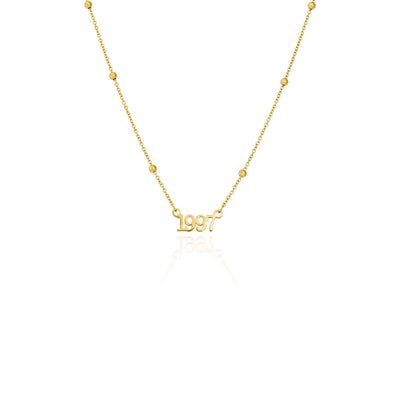 Editorial Date Necklace (Gold)