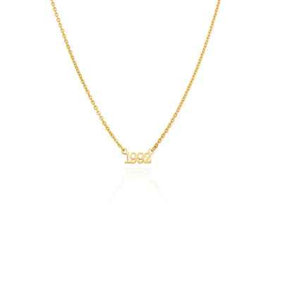 Editorial Date Necklace (Gold)