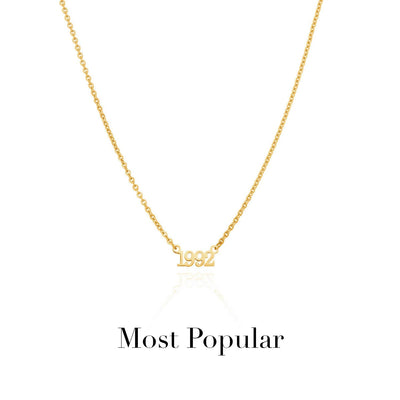 Editorial Date Necklace (Gold)