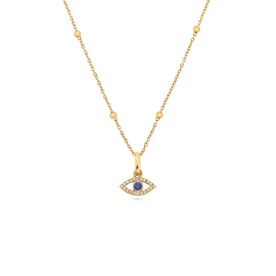 Evil Eye Necklace (Gold)