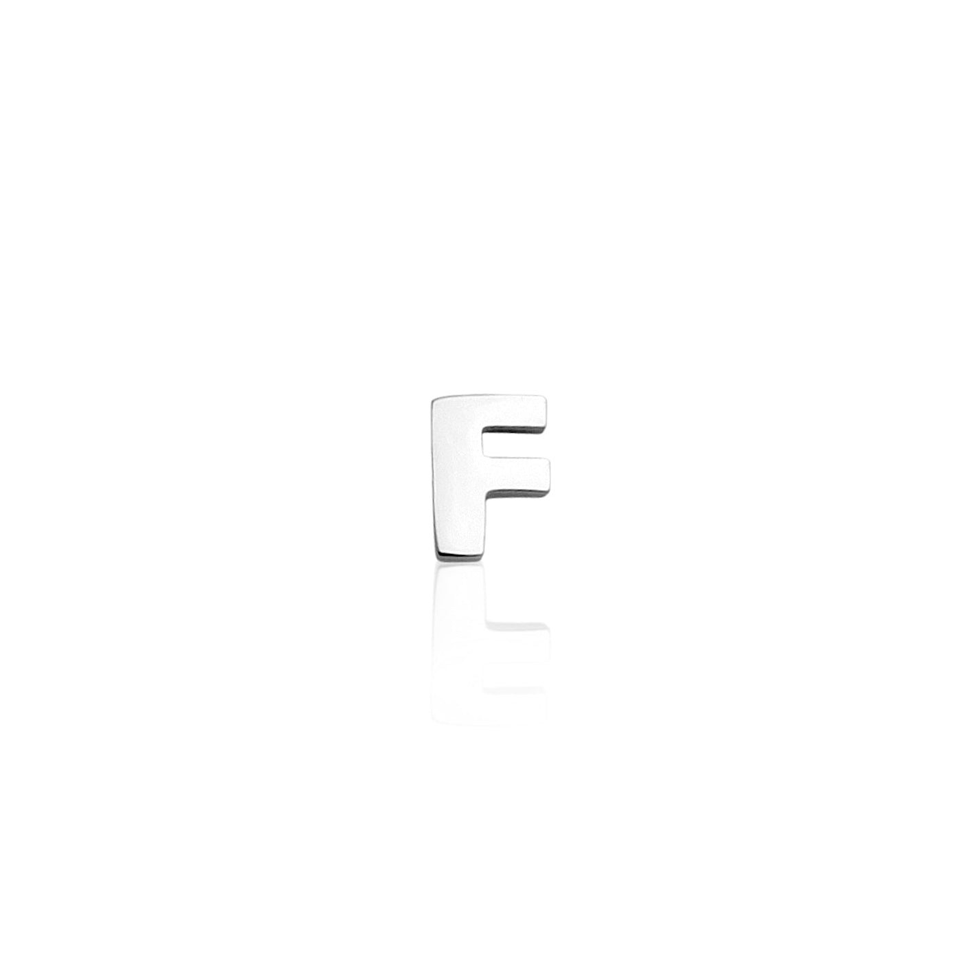 Mini Letter Sphere Chain Necklace (Silver)