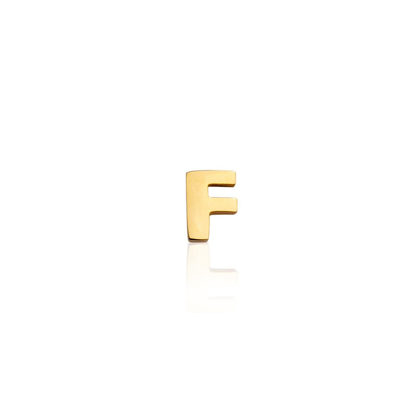 Mini Letter Sphere Chain Necklace (Gold)