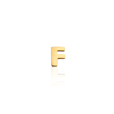 Mini Letter Sphere Chain Necklace (Gold)