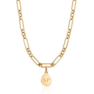 Jade Stone Necklace (Gold)