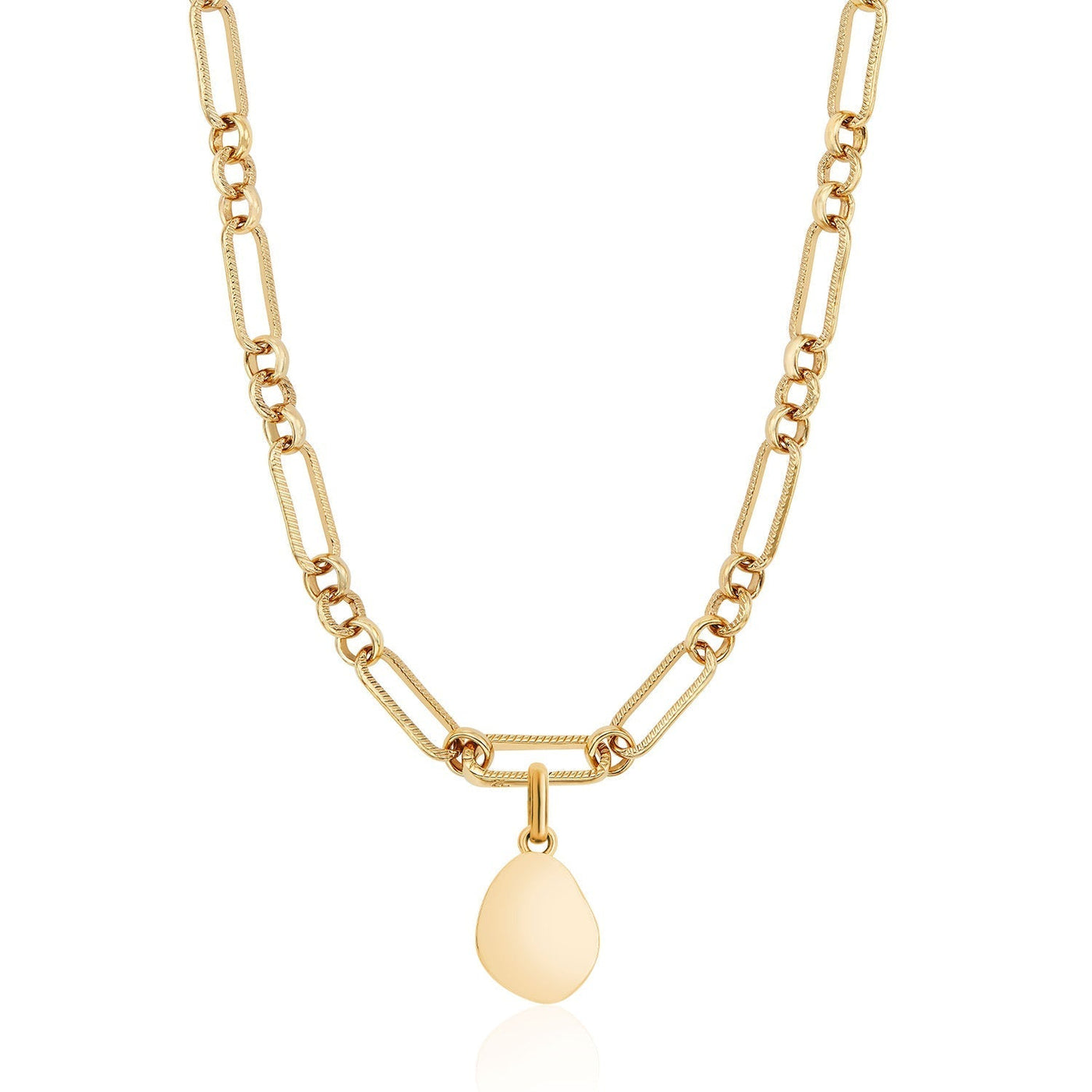 Jade Stone Necklace (Gold)