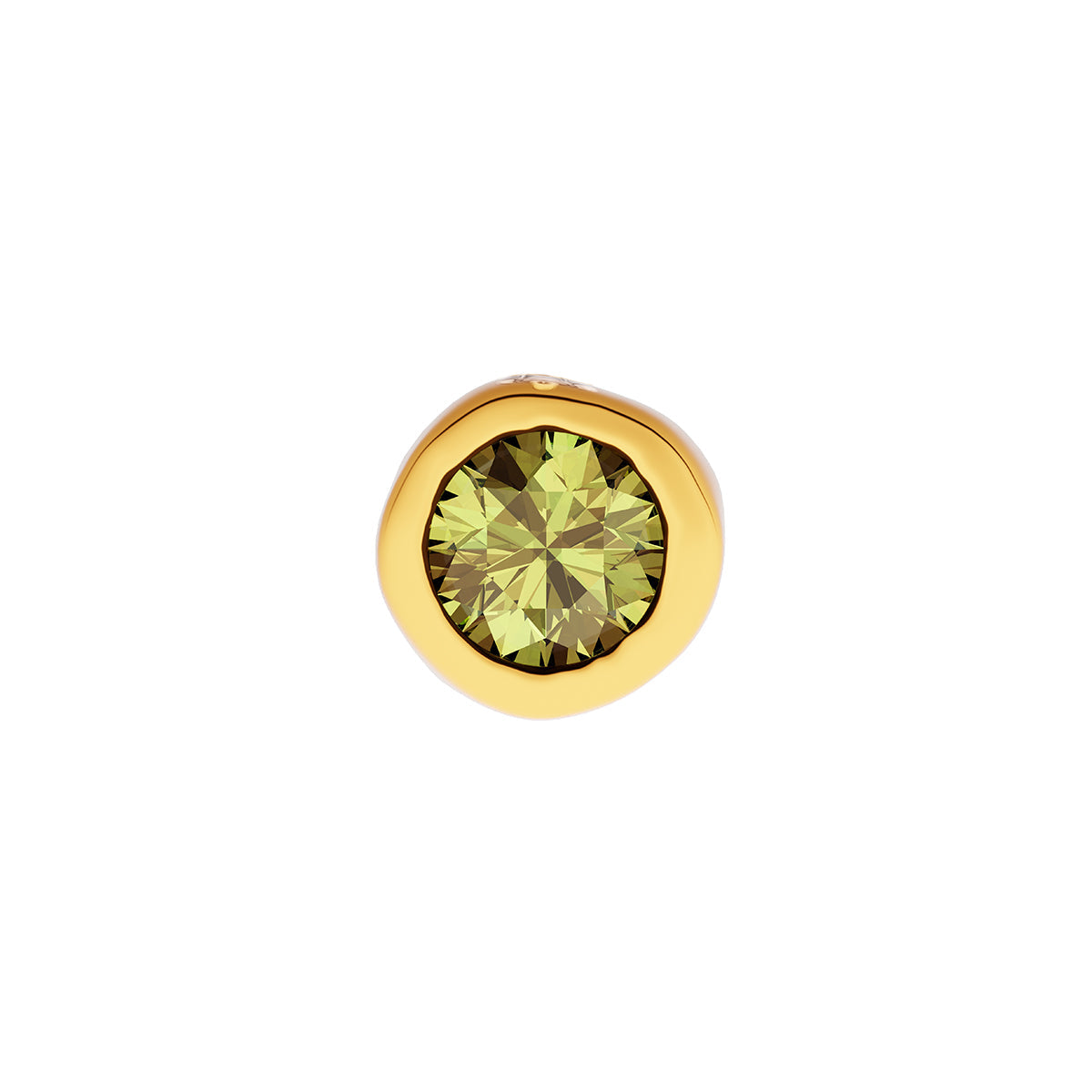 Fine Molten Birthstone Necklace (Gold)