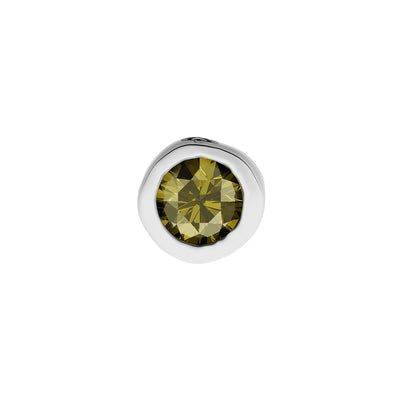 Fine Molten Birthstone Necklace (Silver)