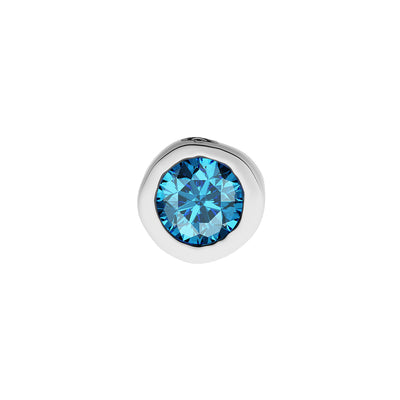 Fine Molten Birthstone Necklace (Silver)