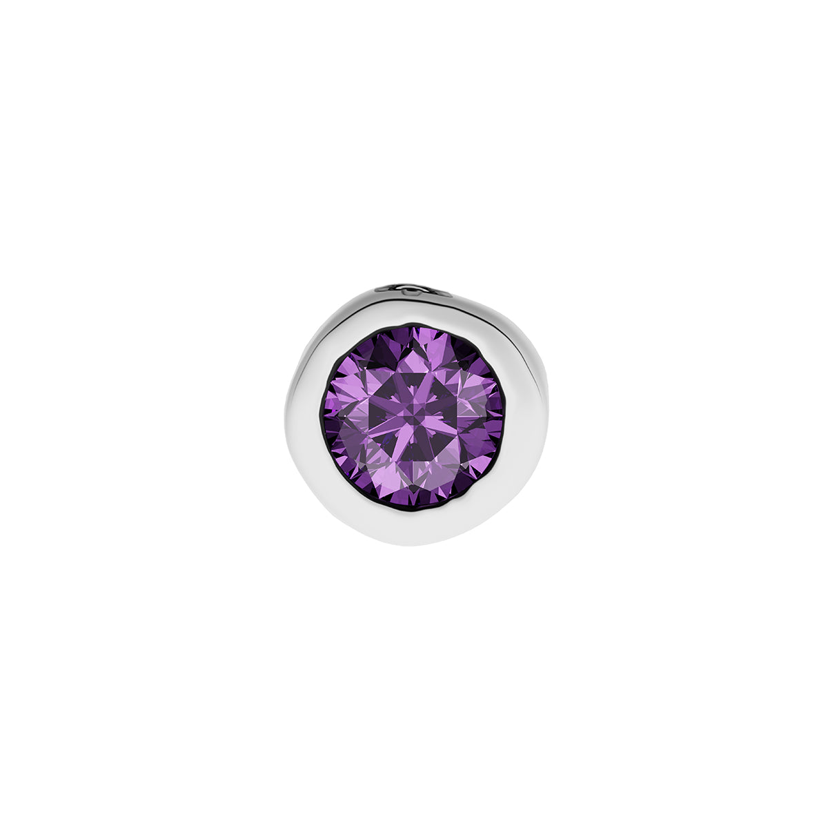 Fine Molten Birthstone Necklace (Silver)