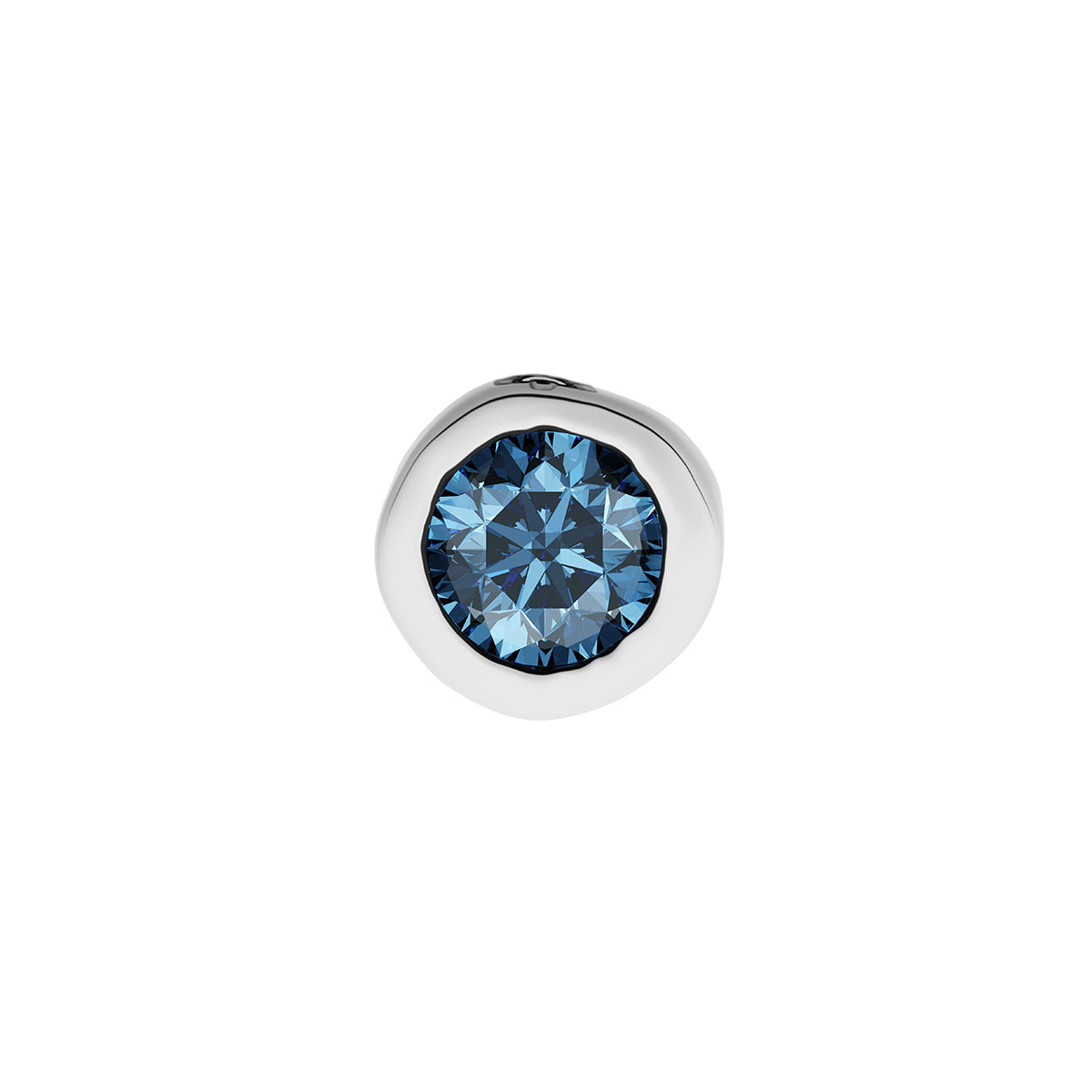 Fine Molten Birthstone Necklace (Silver)